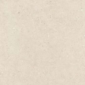 Large format sand matte porcelain tile with a limestone look, perfect for floors and walls.