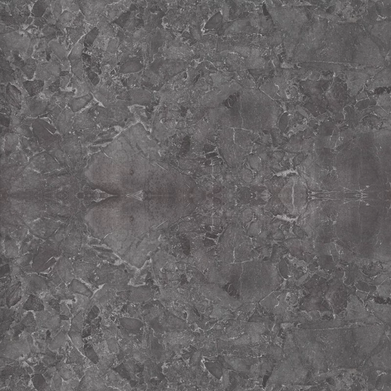Large format matte porcelain tile in Antracita color with terrazzo look, ideal for floors and walls.
