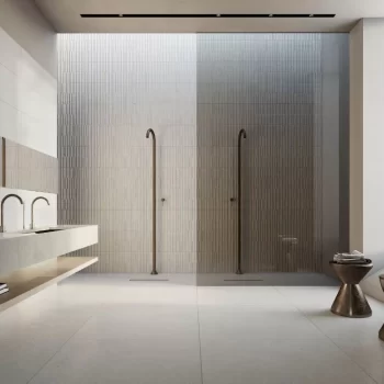 Rectified edge, 13x39 cm white ceramic tile with a matte finish for backsplashes and bathrooms.