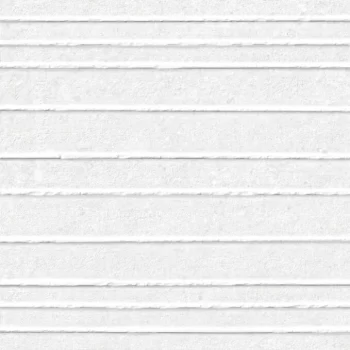 Large format white matte ceramic tile with a stone look, ideal for wall applications.