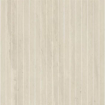 Large format matte porcelain tile in beige with a stone look, perfect for walls.