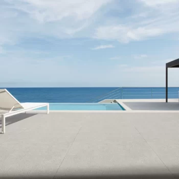 Rectangular light grey tile with a soft texture, ideal for floors and walls.