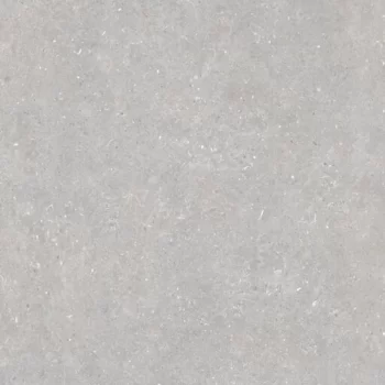 Large format grey porcelain tile with limestone look and matte finish
