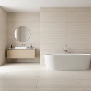 Lunar Peak matte porcelain tile in a stone look, rectangular shape, suitable for wall applications.