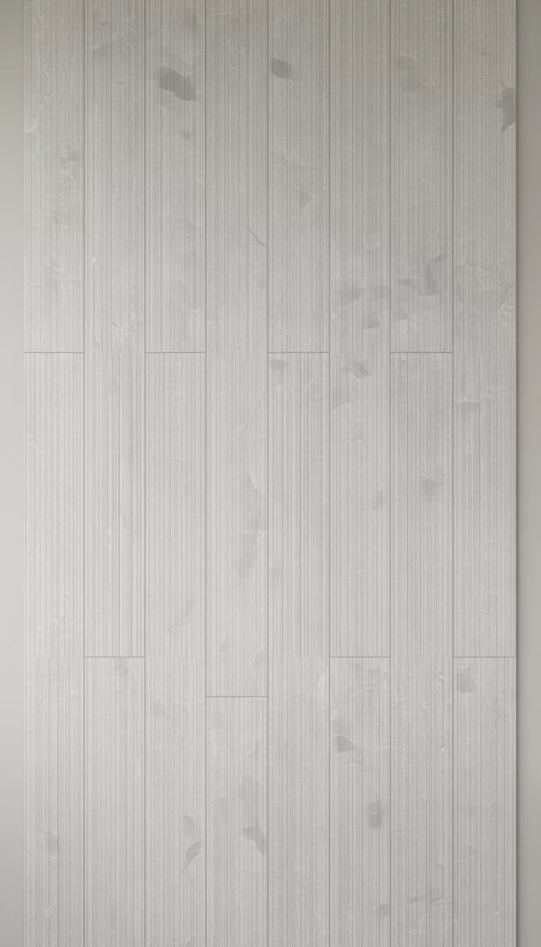 Ductile Light Grey Jazz matte porcelain tile with a terrazzo look in large format.