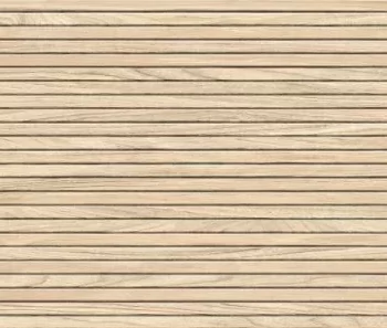 Large format matte ceramic tile in Fresno color, featuring a fluted look for wall applications.